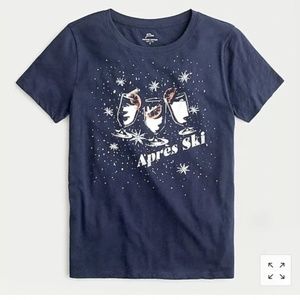 J.Crew apres ski vintage cotton graphic T-shirt - size XS - NWT